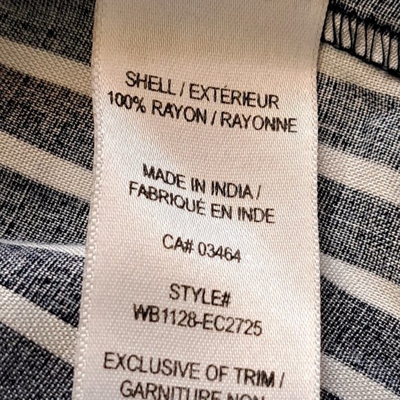 RICKI'S smocked dress Sz 6 MAXI DRESS cold shoulders COTTAGE COASTAL ROMANTIC - Picture 9 of 10